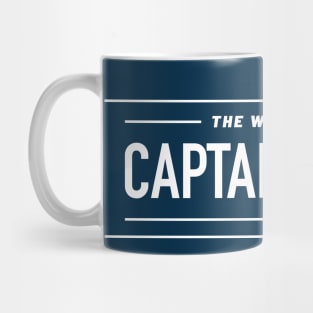 The Captain's Log Logo White Mug